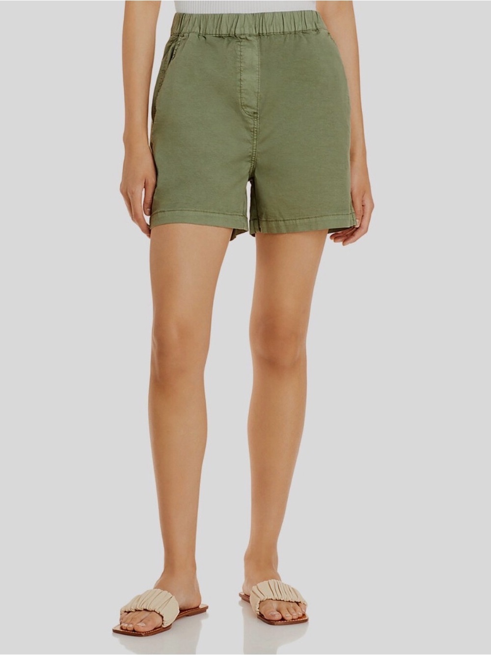 Pistola Olive Green Cotton Pull On Cargo Shorts Women’s X SMALL
